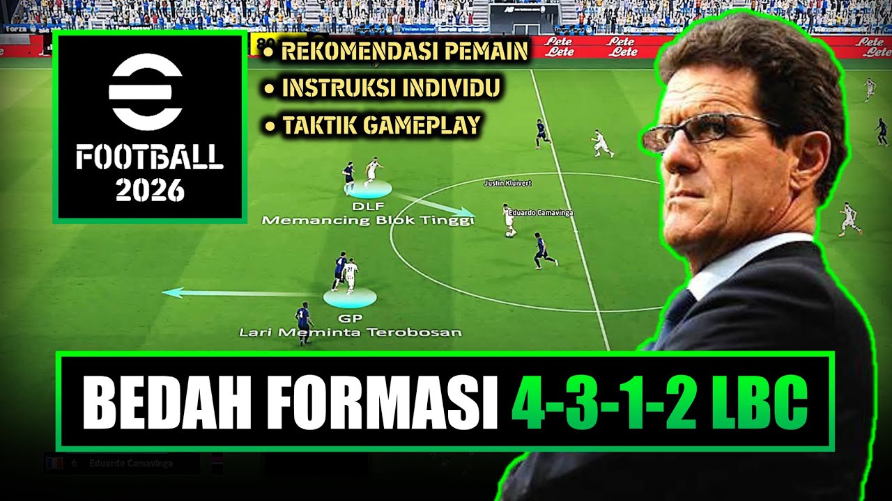 Bedah Formasi 4-3-1-2 LBC (Serangan Balik) eFootball 2026 