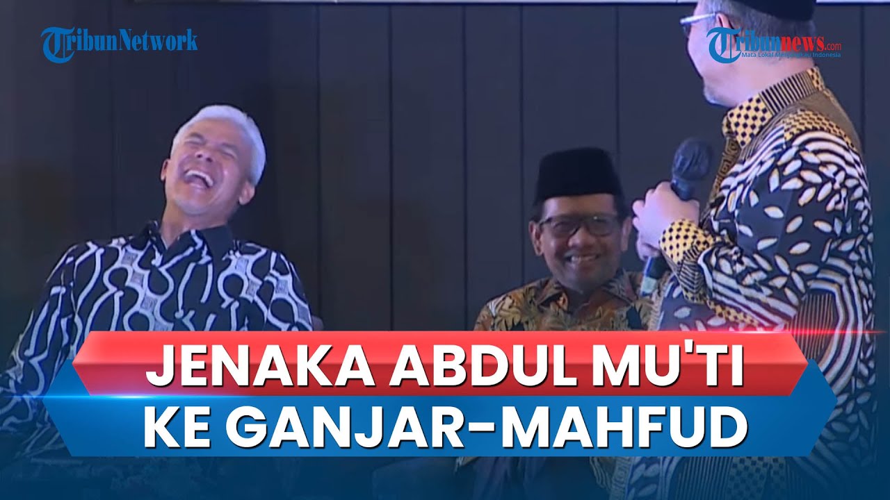 Momen Jenaka Abdul Mu'ti Bikin Ganjar-Mahfud Ngakak saat Singgung Arti Nama Masing-masing