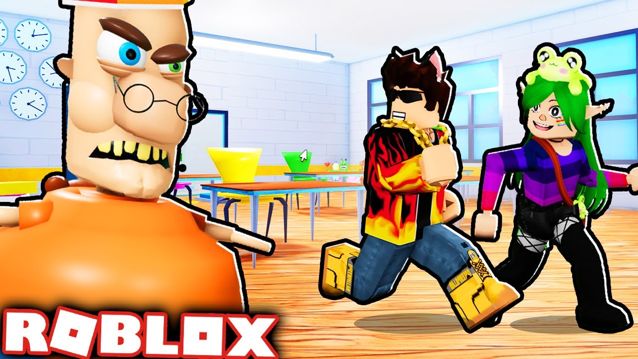 UCIEKAMY Z LEKCJI ZŁEGO NAUCZYCIELA! - Roblox (Team School Escape Obby)