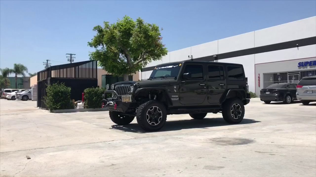 Jeep Wrangler JK Rubicon Express 4&rdquo; Lift and Fox Shocks