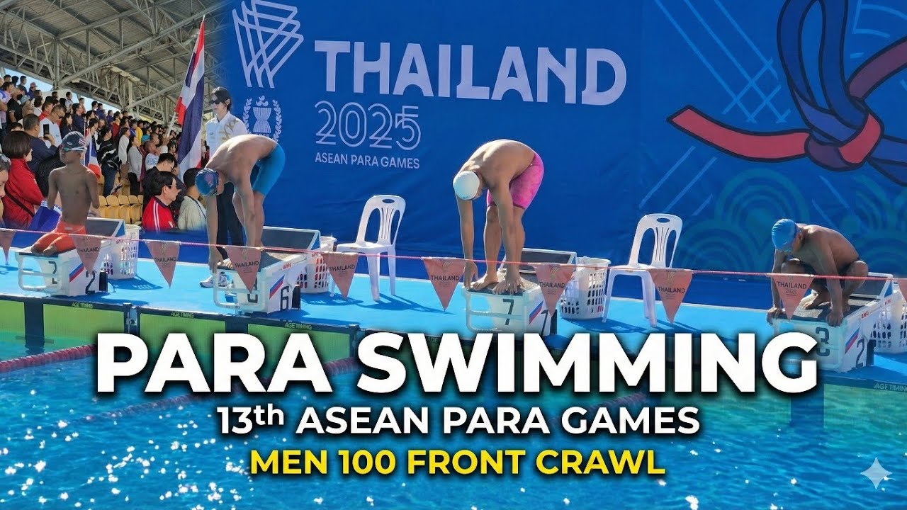 PARA SWIMMING  13th ASEAN PARA GAMES MEN 100 Front Crawl 