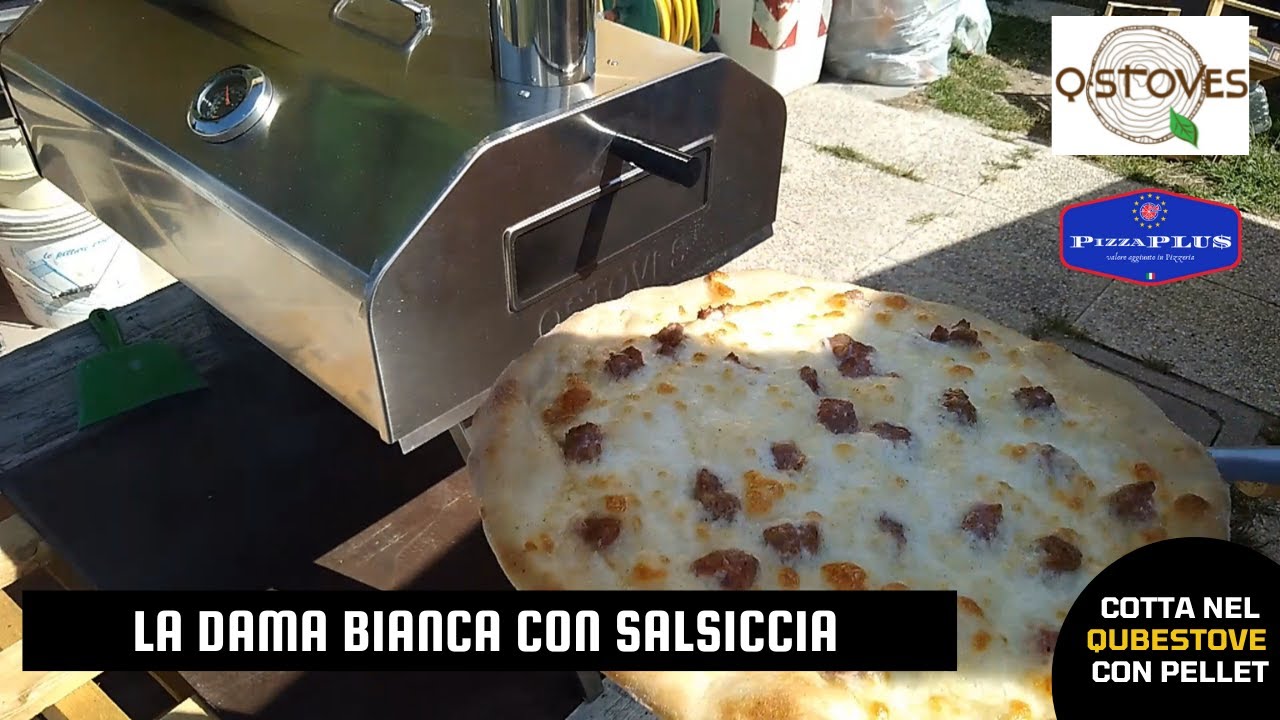 DAMA BIANCA CON SALSICCIA - Pizza bianca cotta nel forno QUBESTOVE