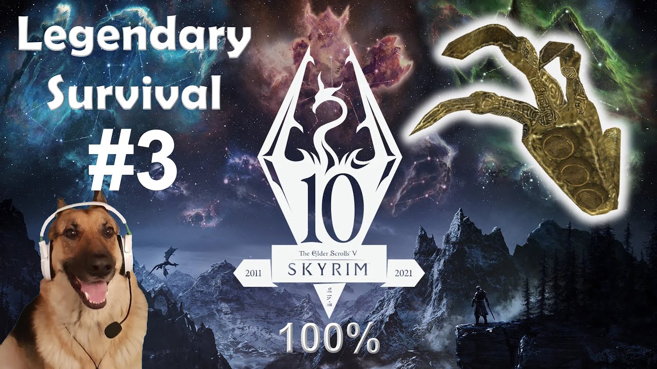 Skyrim Anniversary Edition Legendary Survival 100% - Bleak Falls Barrow - Ep 3