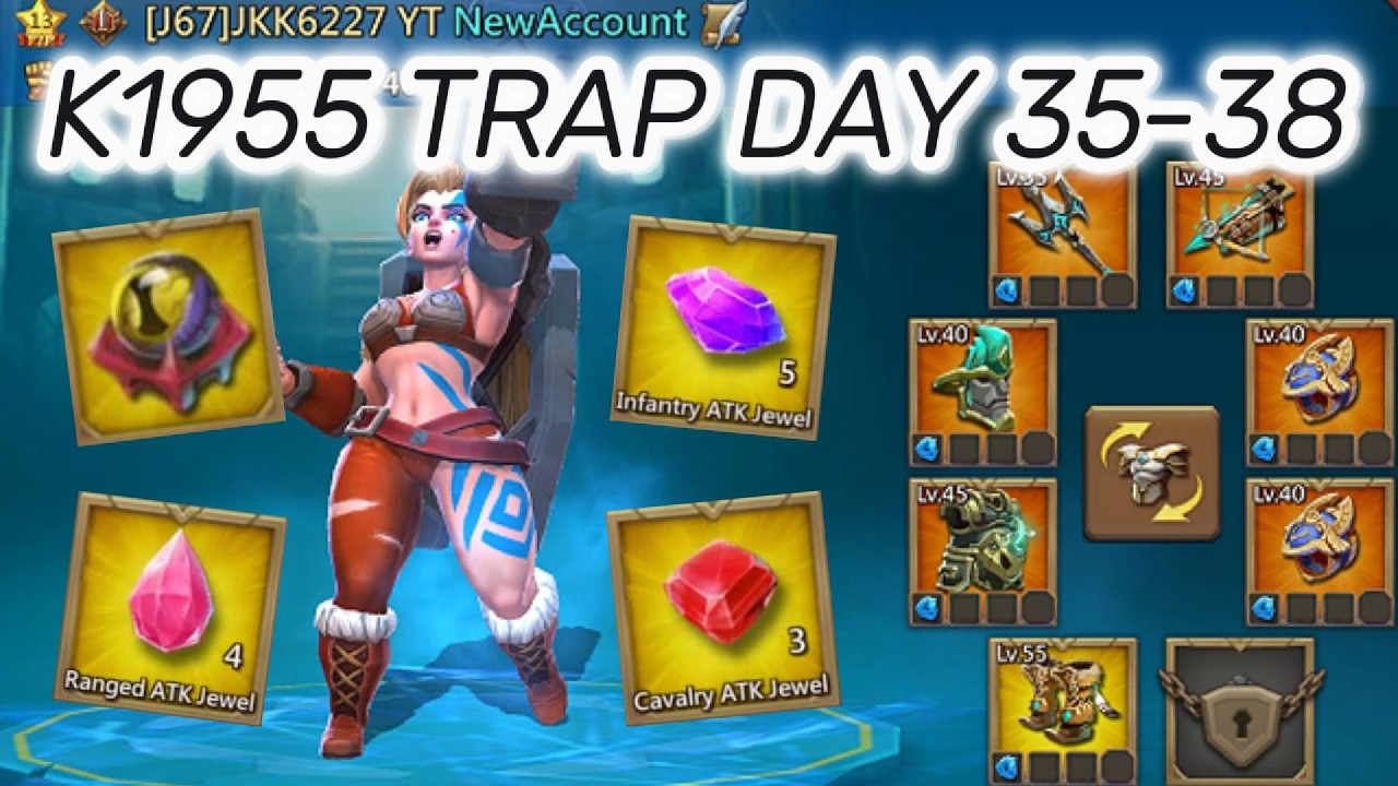 K1955 TRAP DAY35,36,37,38 - Lords mobile #lordsmobile