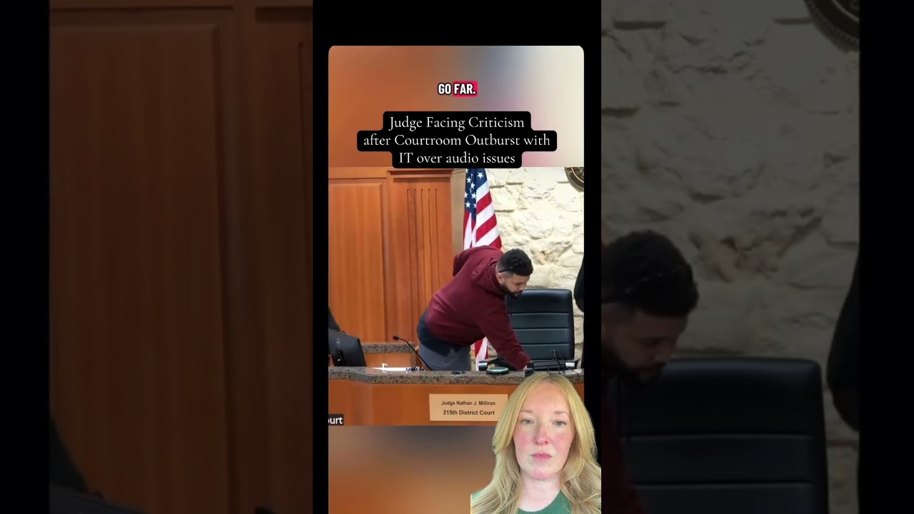 Texas Judge Nathan Milliron seen in court video #it #employee #lawyer #nathanmilliron #texas