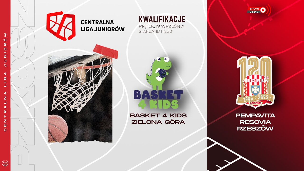 Basket 4 Kids Zielona Góra - pempaVita Resovia Rzeszów (CLJ)