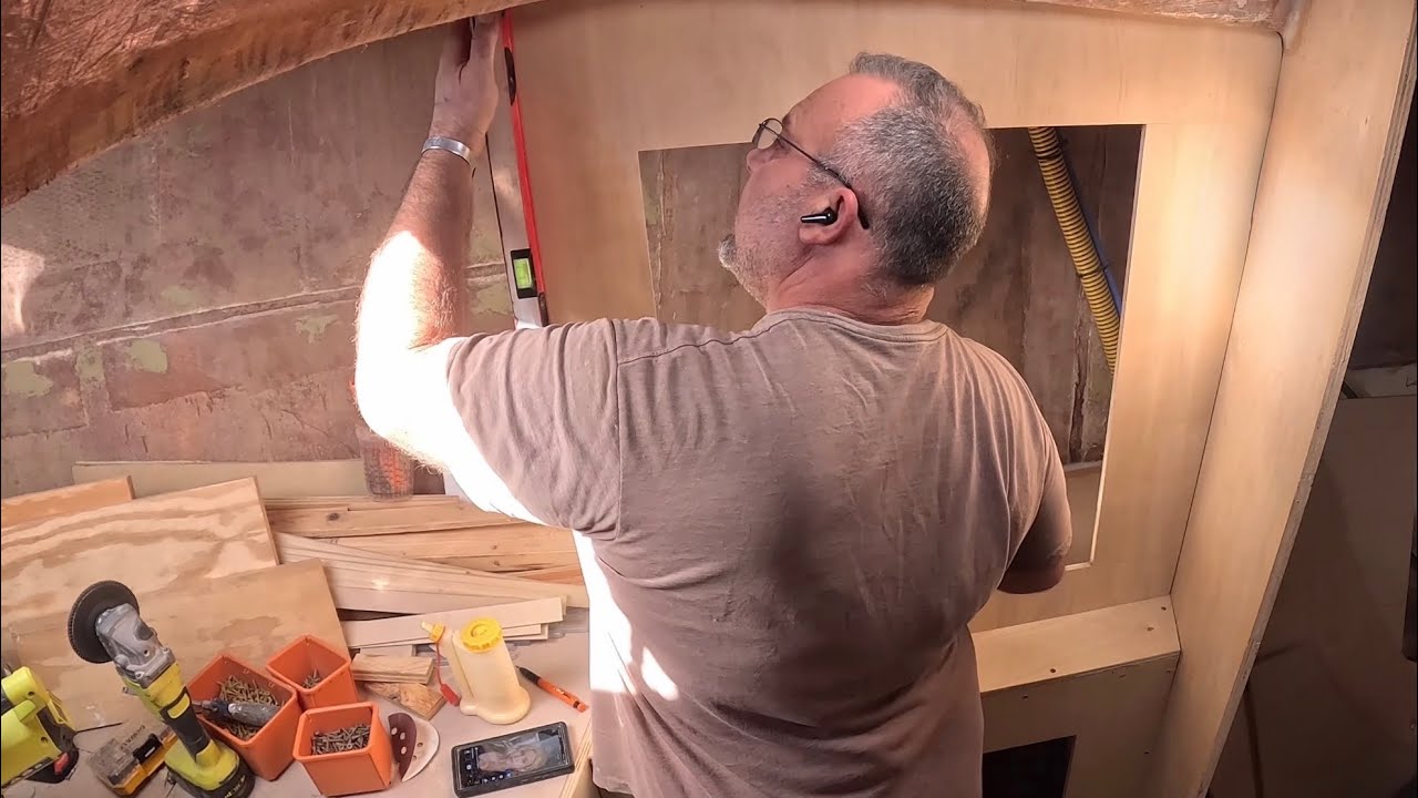 Custom V-Berth Cabinetry | Templates & Fitting in Our Sailboat Refit