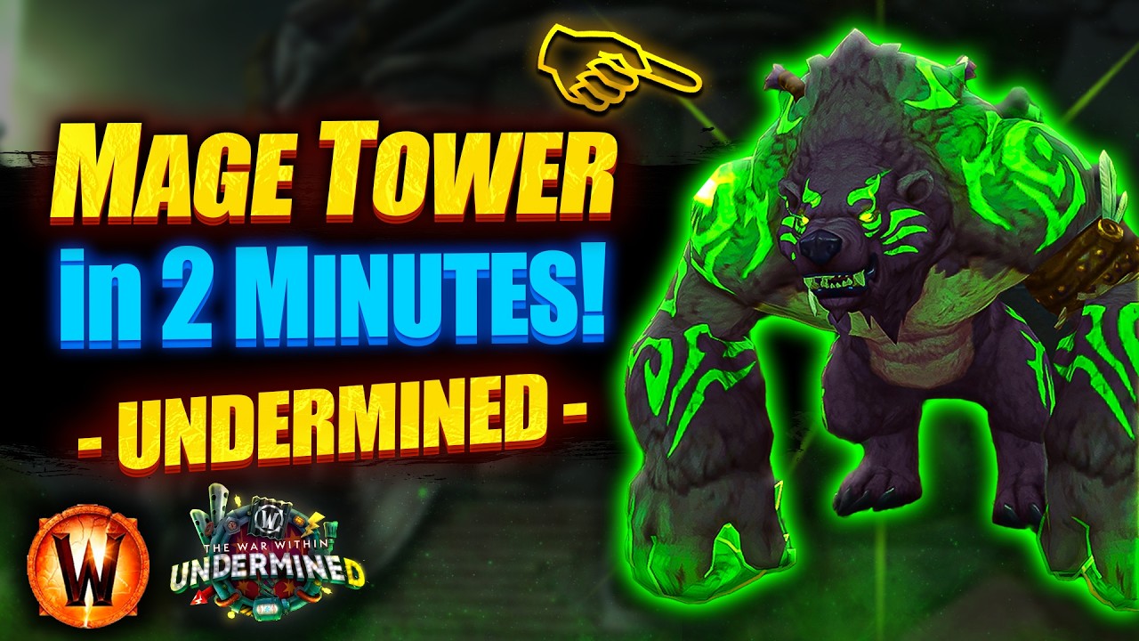 Best Form For Guardian Druid In 2 Minutes / Mage Tower Guide ! Fel WEREBEAR