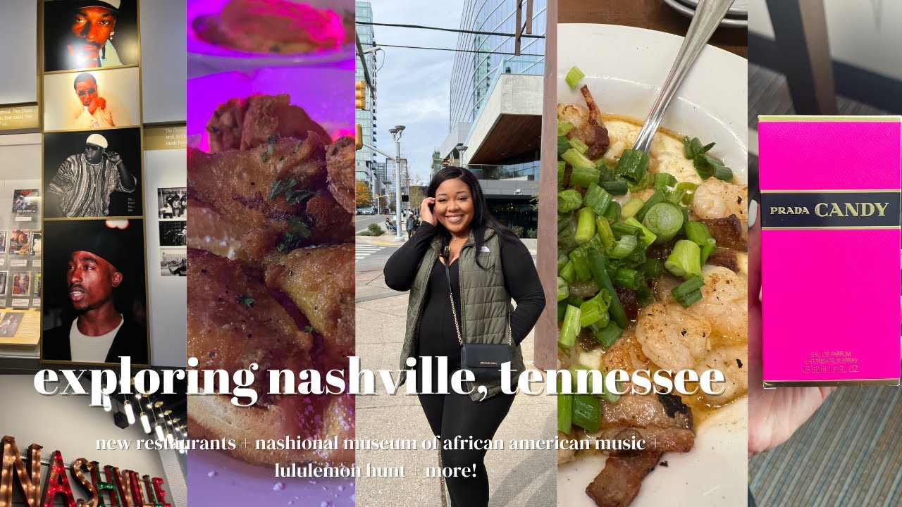 TRAVEL VLOG 7 | EXPLORING NASHVILLE, TN | TOURISM + NIGHT LIFE + LOTS OF FOOD + LULULEMON  HUNT