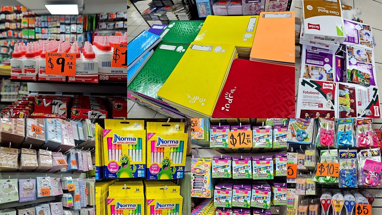 UNA de las PAPELERÍAS MAS GRANDES Y SURTIDAS | Utiles Escolares BARATOS desde 1 PIEZA 