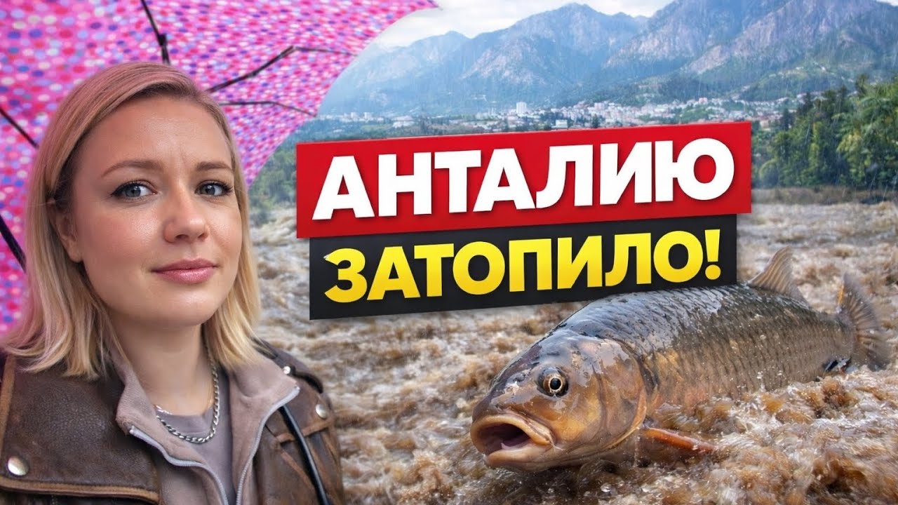 Дожди в Анталии не прекращаются! Такого никто не ожидал! Жизнь в Турции.
