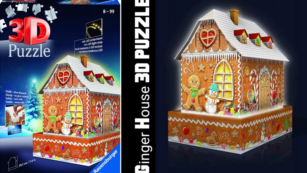 Gingerbread House 3D PUZZLE Ravensburger night editoin