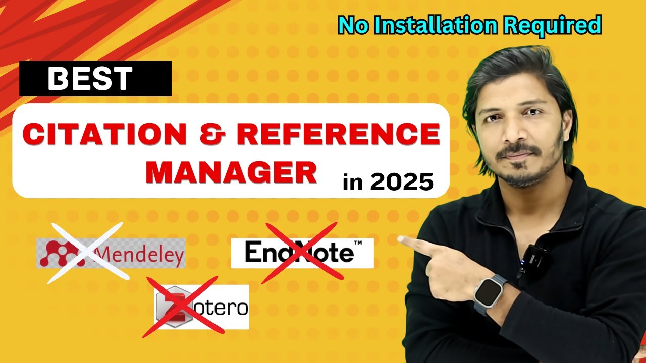 Best Reference & Citation Manager for Researchers in 2025 | No Mendeley, Zotero, EndNote!