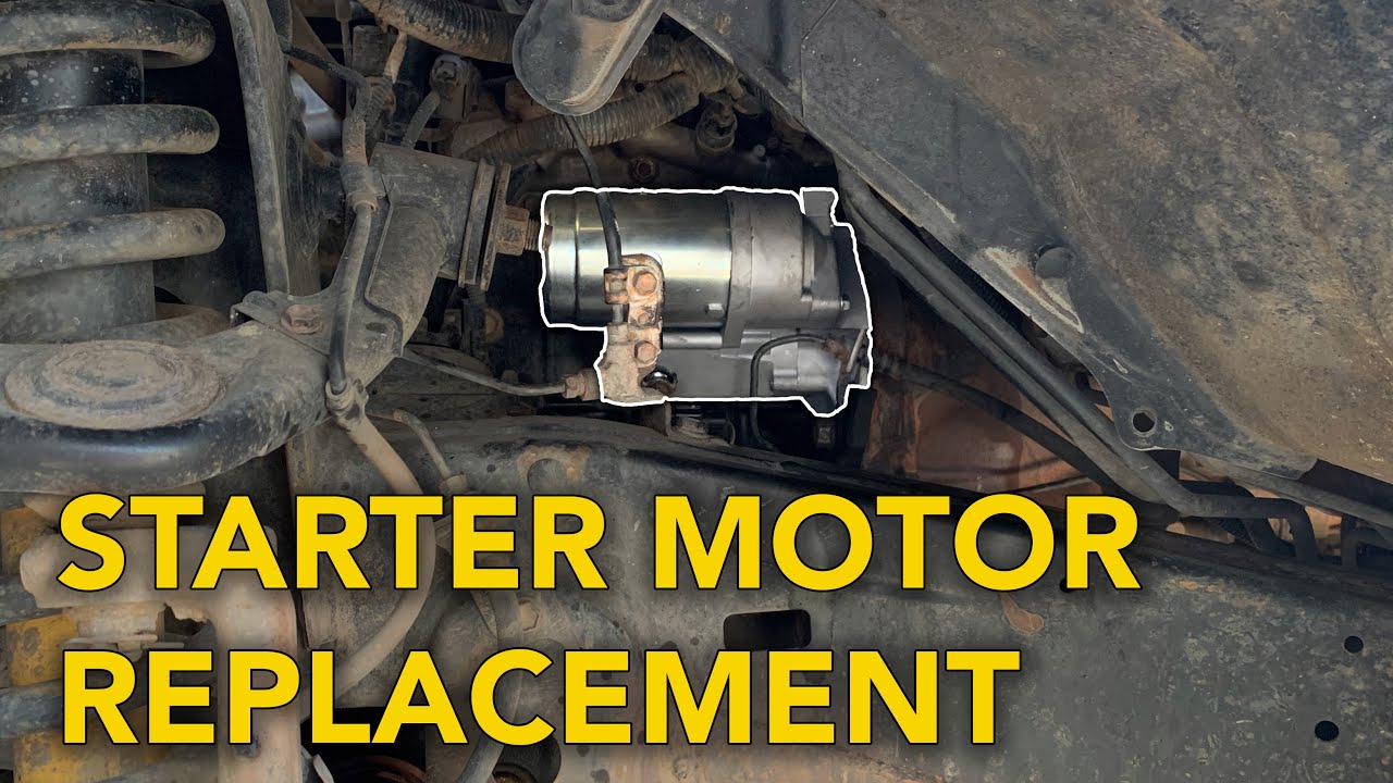 How to Replace the Starter Motor on a Landcruiser Prado 120 Series