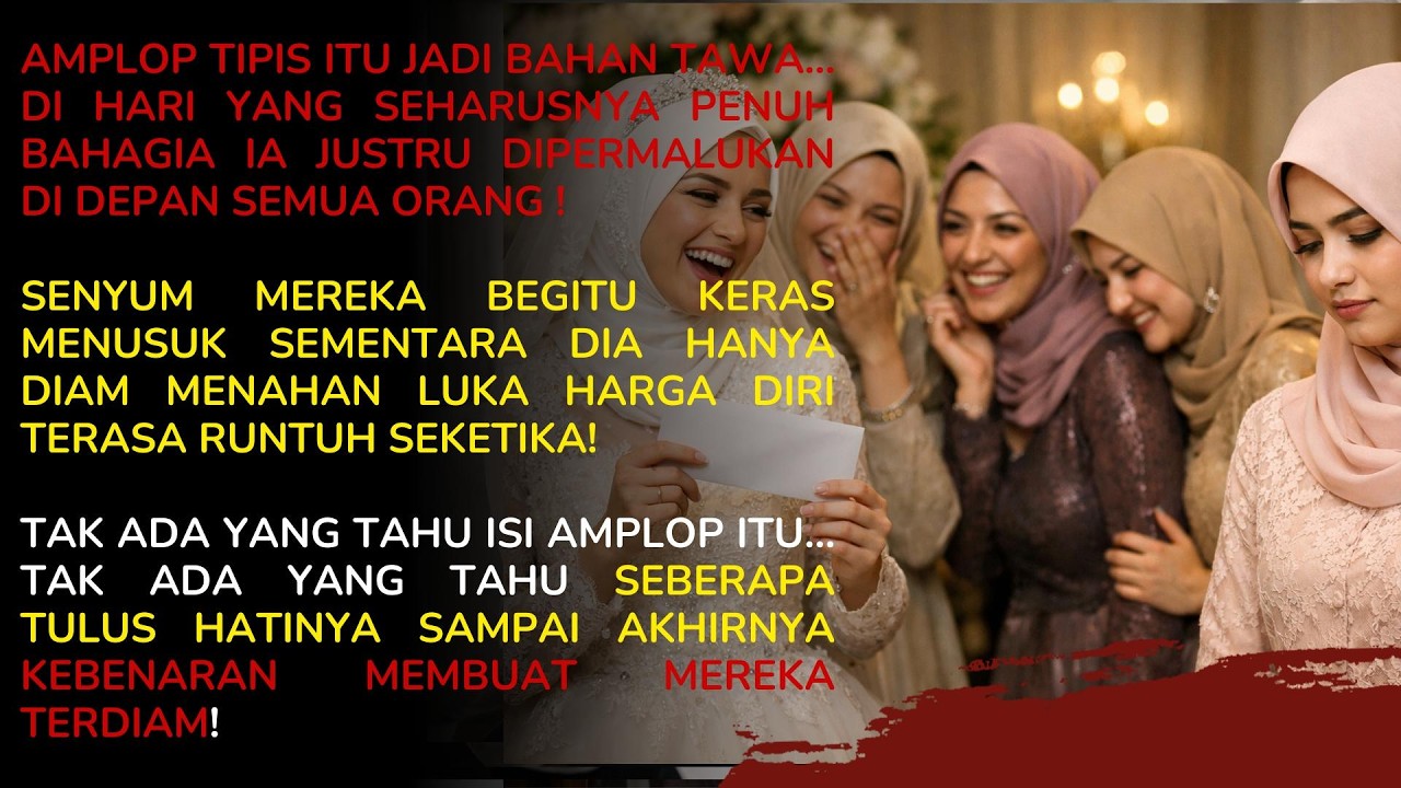 DIHINA KARENA MEMBERIKAN AMPLOP TIPIS, TAPI ISINYA MEMBUAT SEMEUA ORANG MALU DAN TERDIAM ‼️
