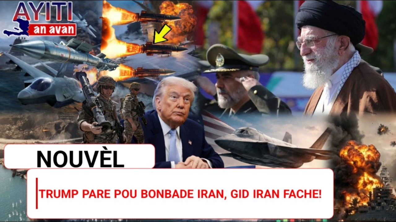 Lagè Ka Pete! Etazini ak Israël pare pou ta atake Iran, Gid Siprèm lan Move. Iran sou tansyon!