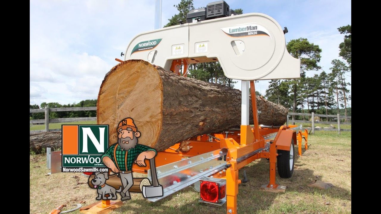 Norwood LumberMan MN26 mobilt b&aring;ndsagbruk &ndash; det mest allsidige sagbruket for hobbybruk p&aring; markedet