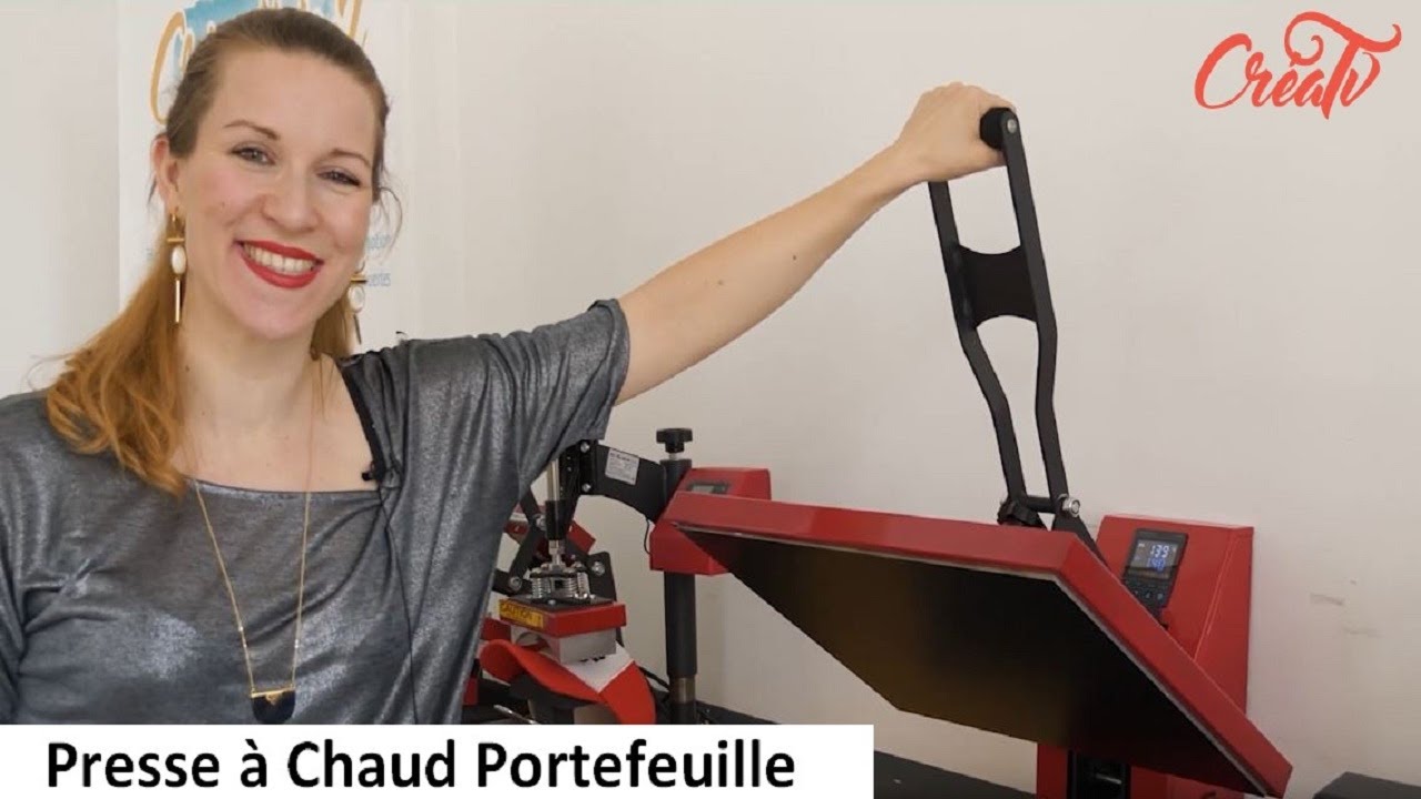 Créa'TV - Découvrez la presse à chaud portefeuille en 40 x 50 cm