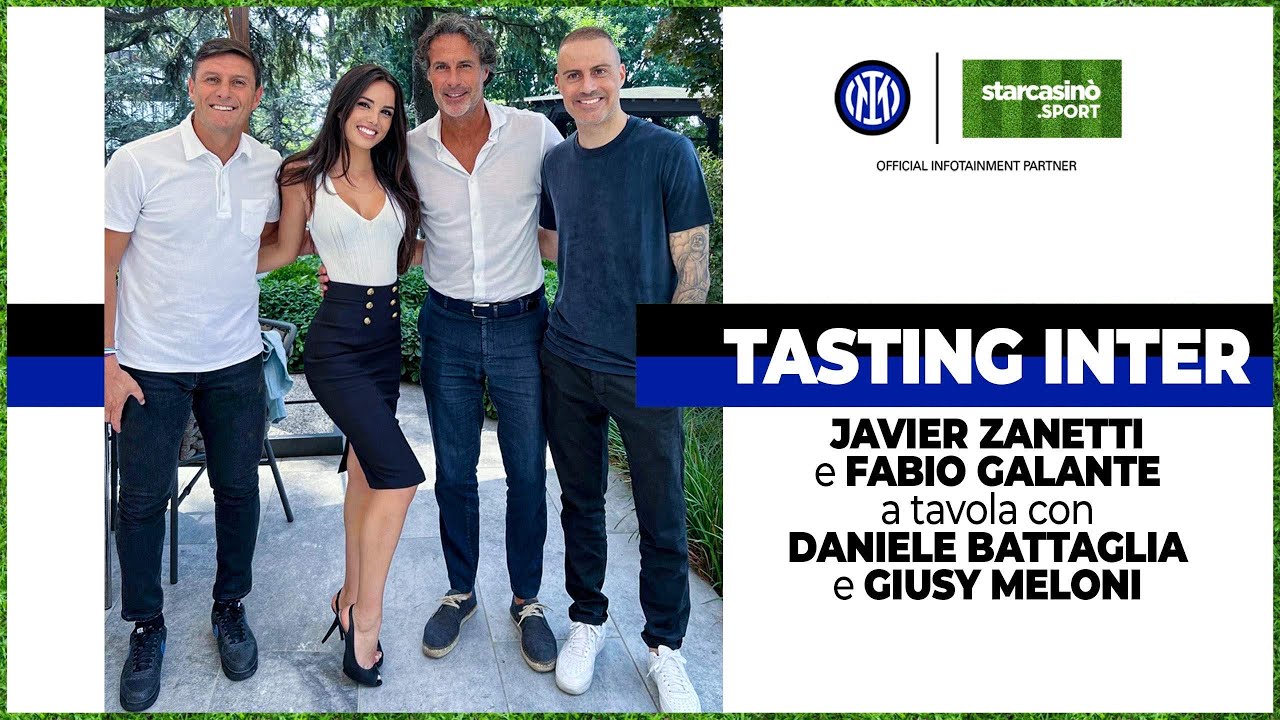 Javier Zanetti e Fabio Galante a pranzo con Daniele Battaglia e Giusy Meloni | #TastingInter