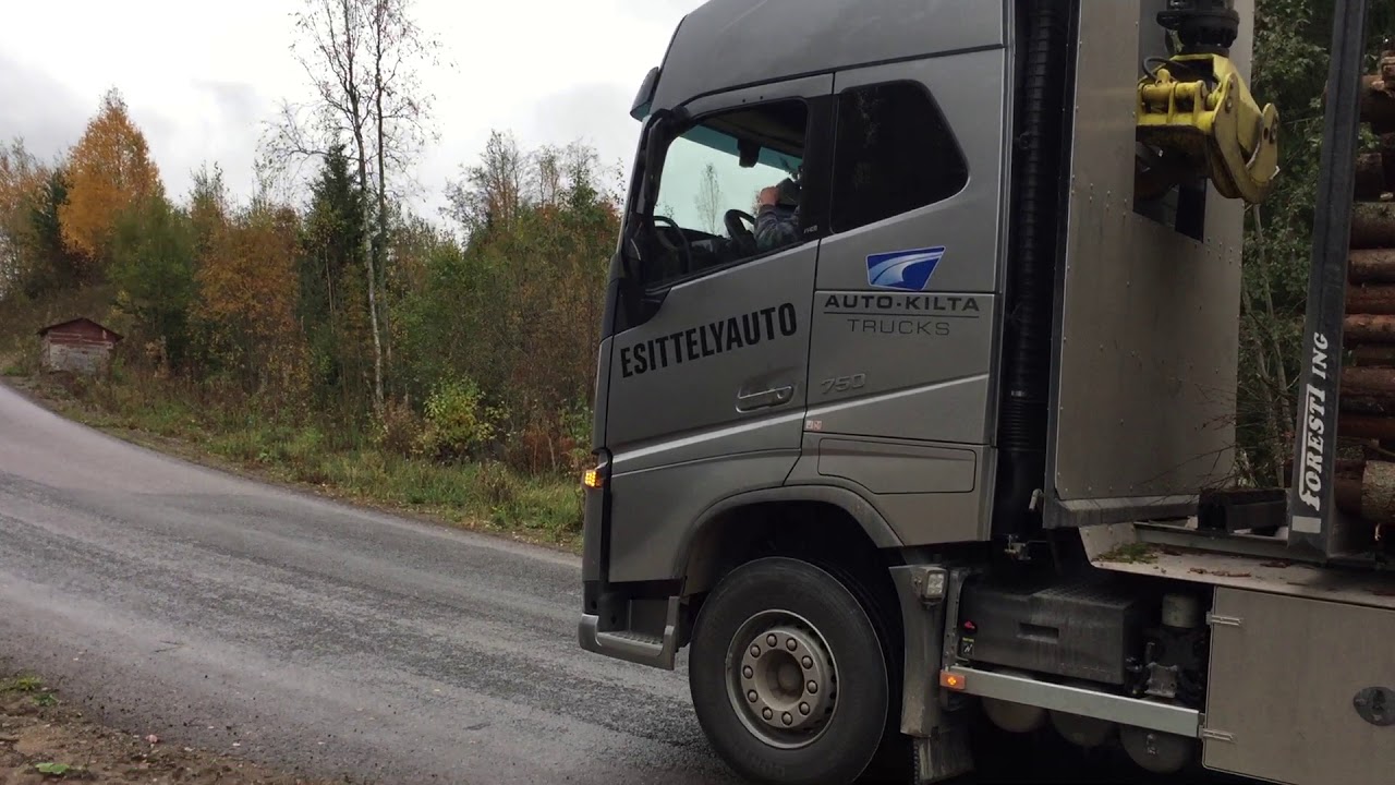 Puutavarayhdistelmän mäkilähtö 80 tonnia