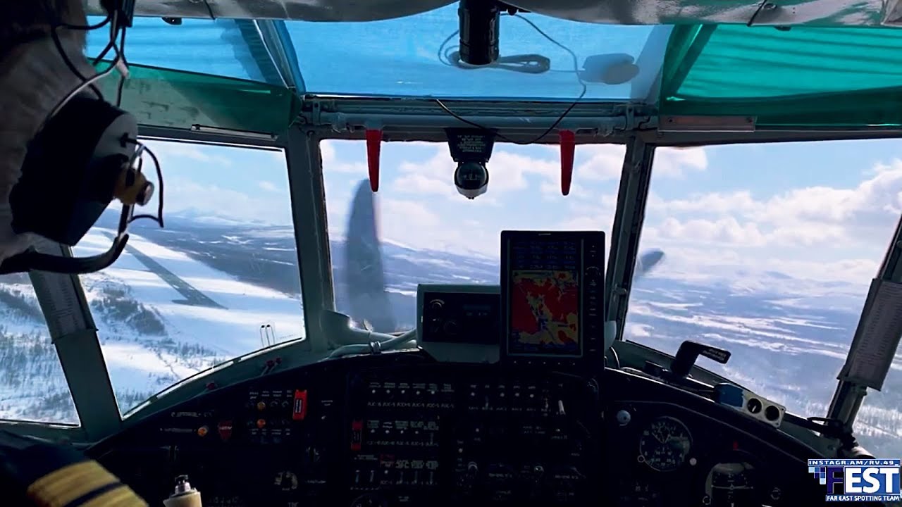 ТВС-2МС заход и посадка в аэропорту 