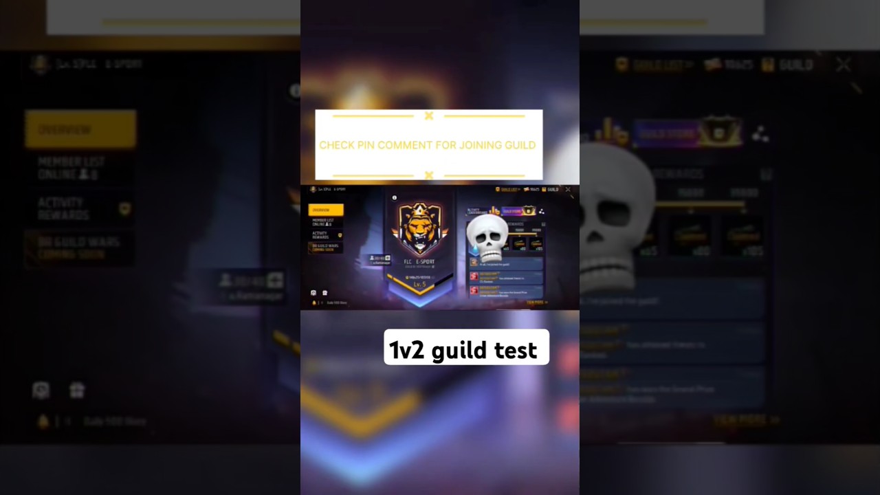 world hardest guild test 😱😱❤️&zwj;🔥 #ff #guild #freefire #shorts