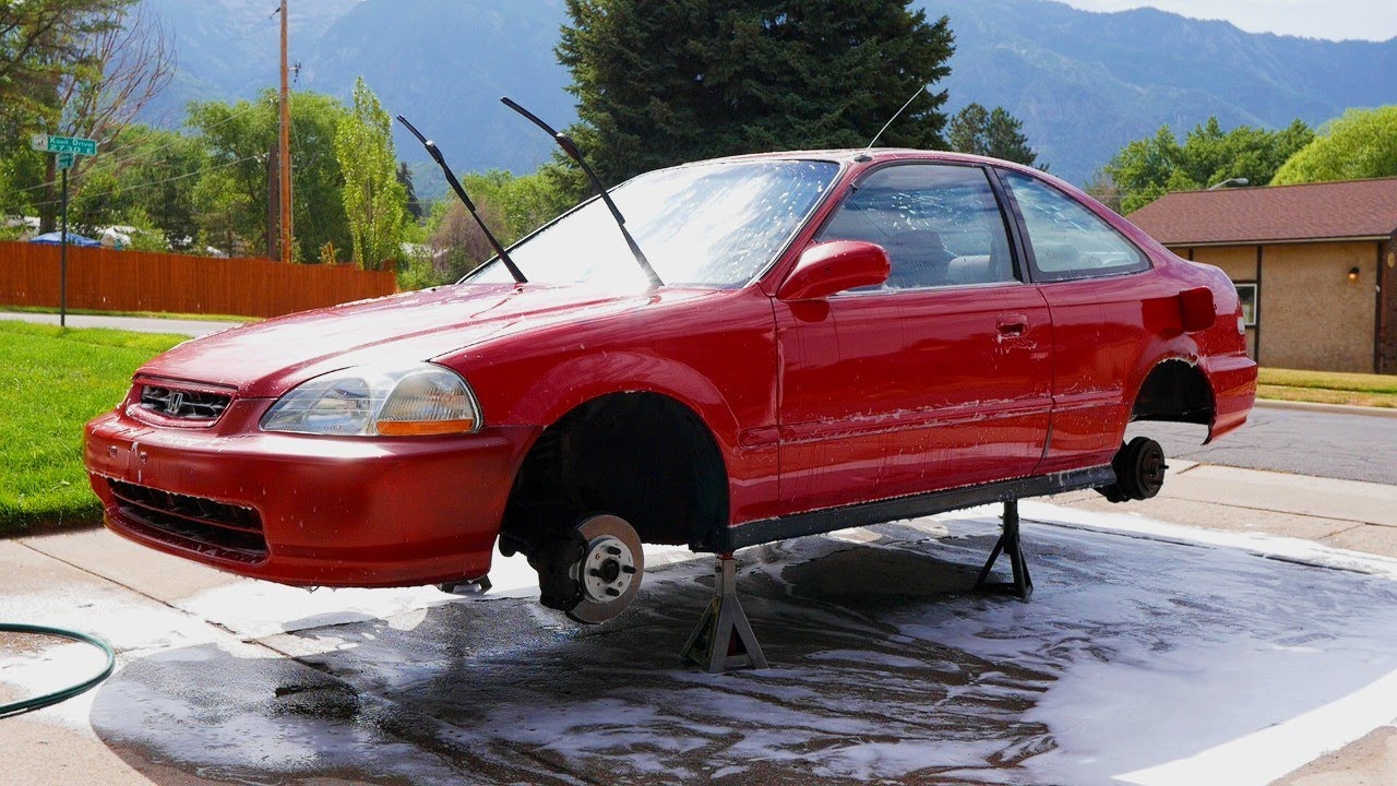 Detailing a 90's Honda Civic Coupe!