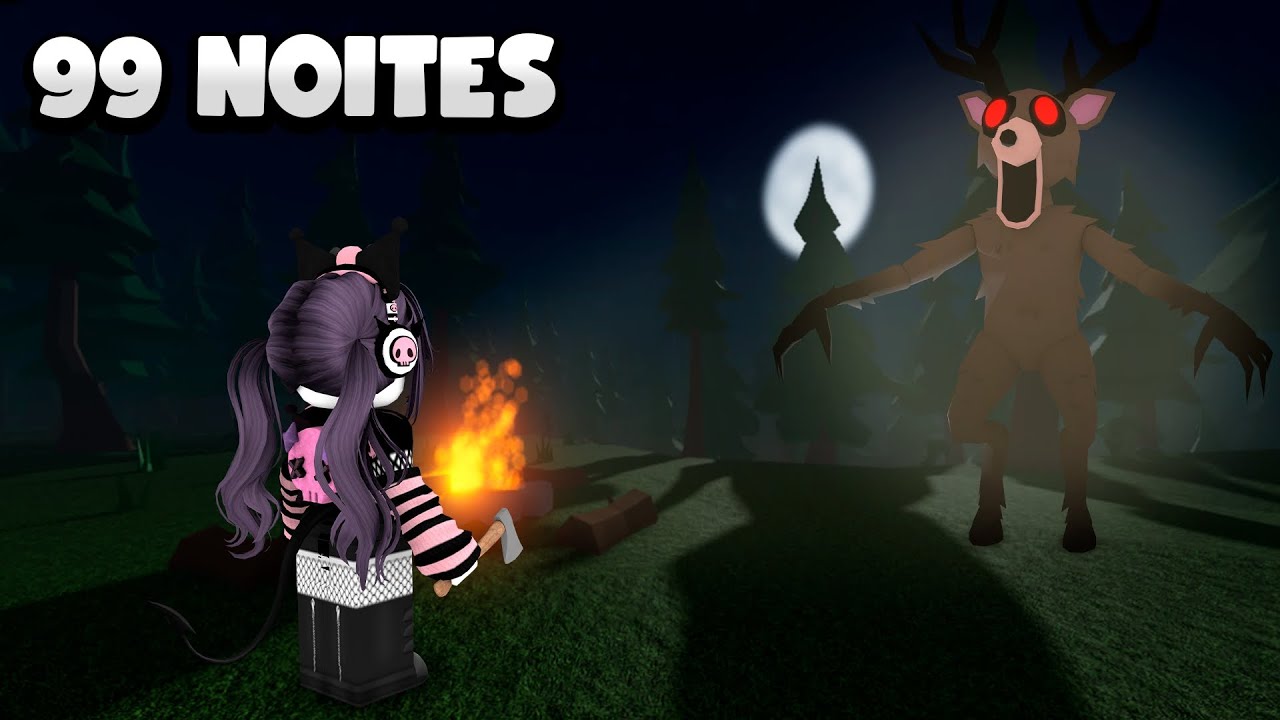 SOBREVIVA 99 NOITES NA FLORESTA DO ROBLOX...