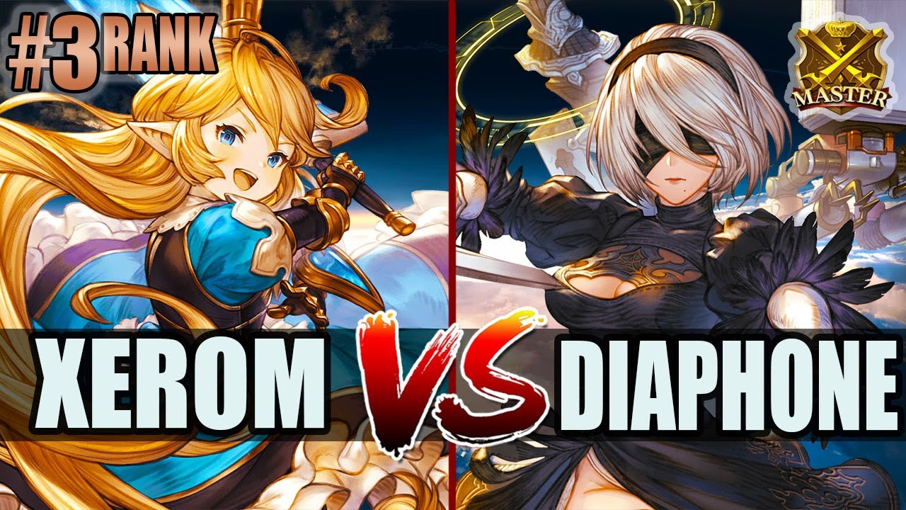 GBVSR 🔥 Xerom (Charlotta) vs Diaphone (2B) 🔥 High Level Gameplay