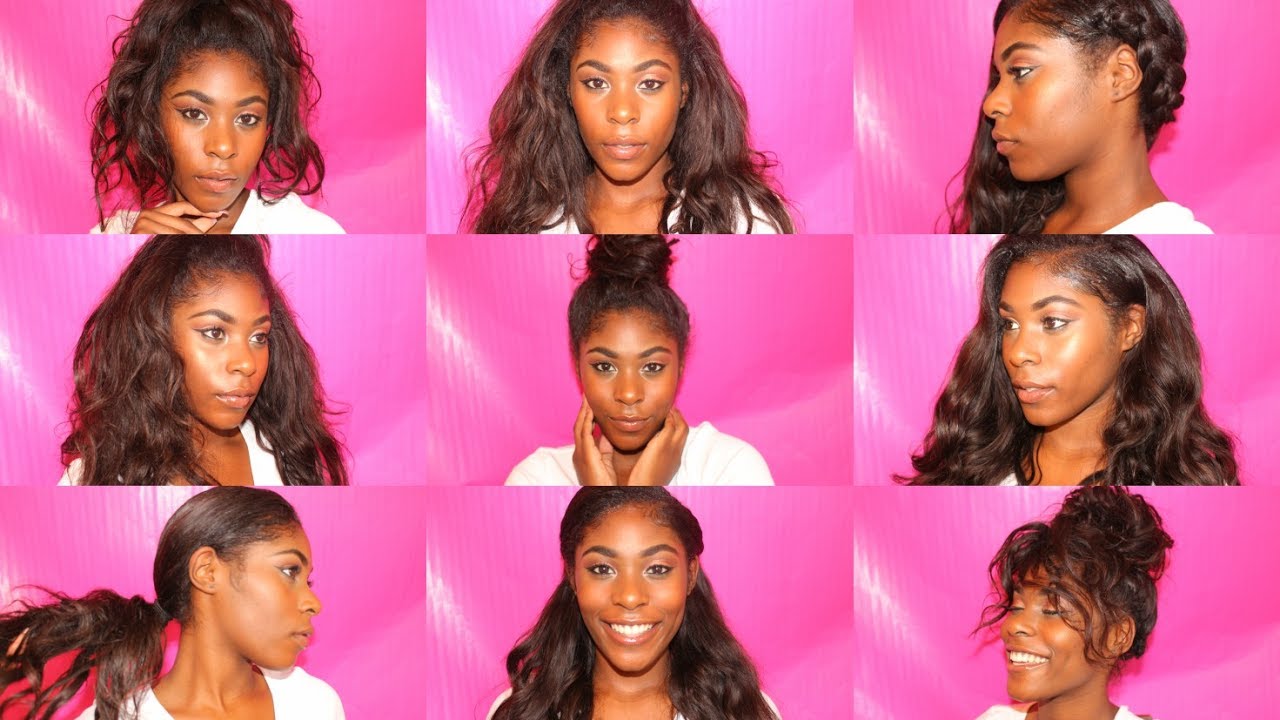 9 Summer FUN Hair Styles for your SIDE PART SEW IN