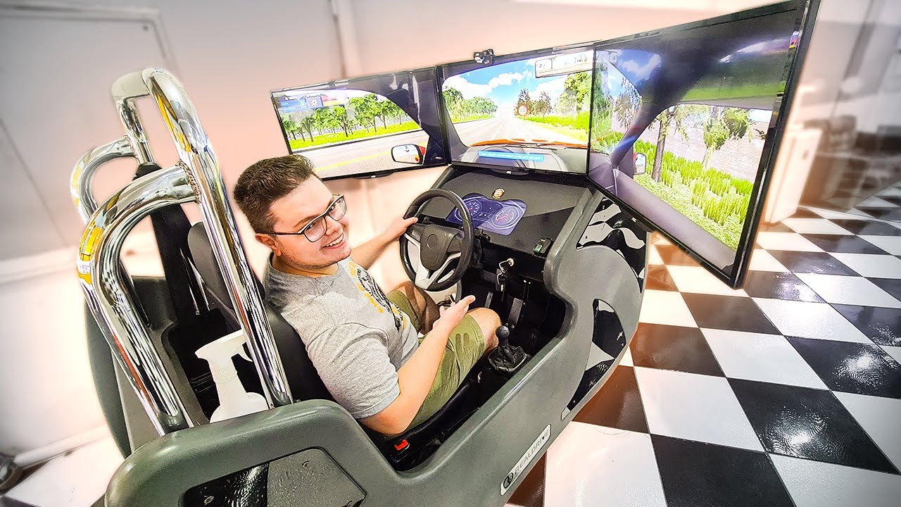 FUI NO NOVO SIMULADOR DE AUTO ESCOLA (MUITO REALISTA)