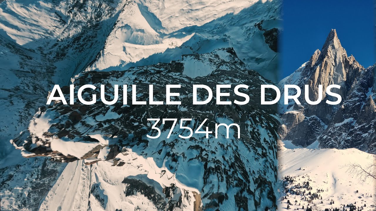 DRONE FPV LONG RANGE | Summiting Aiguille des Drus 3754m alt and 1000m DIVE ! | 4K