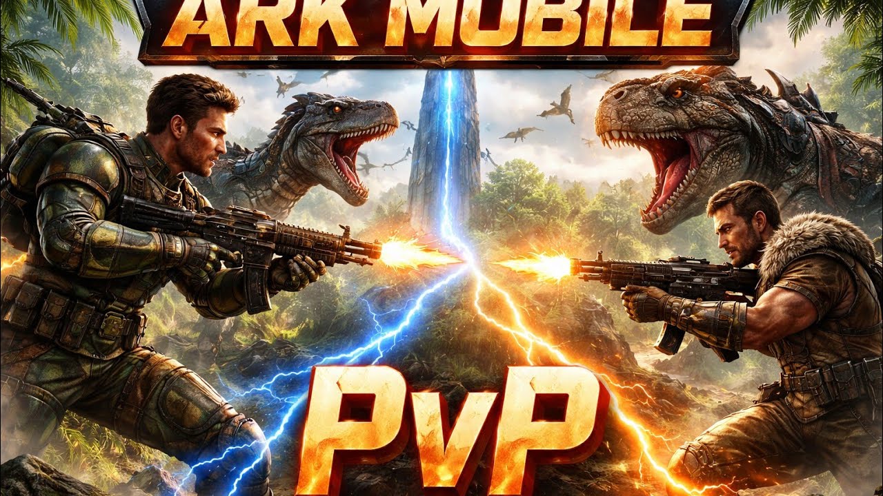 Epic Tribe War in ARK Mobile PvP! 🦖💣