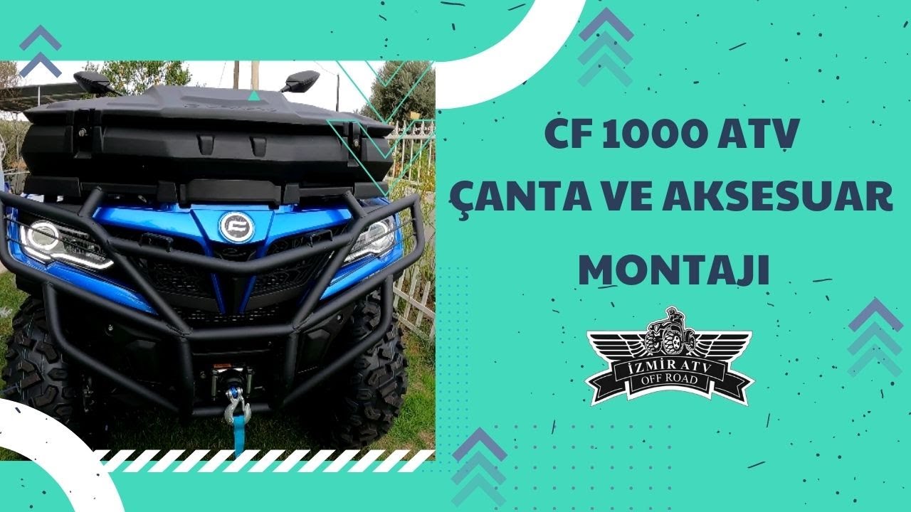 Cforce 1000 atv ye Ön, arka çanta ve ön, arka koruma demiri montajı yaptık. Atv modifiye