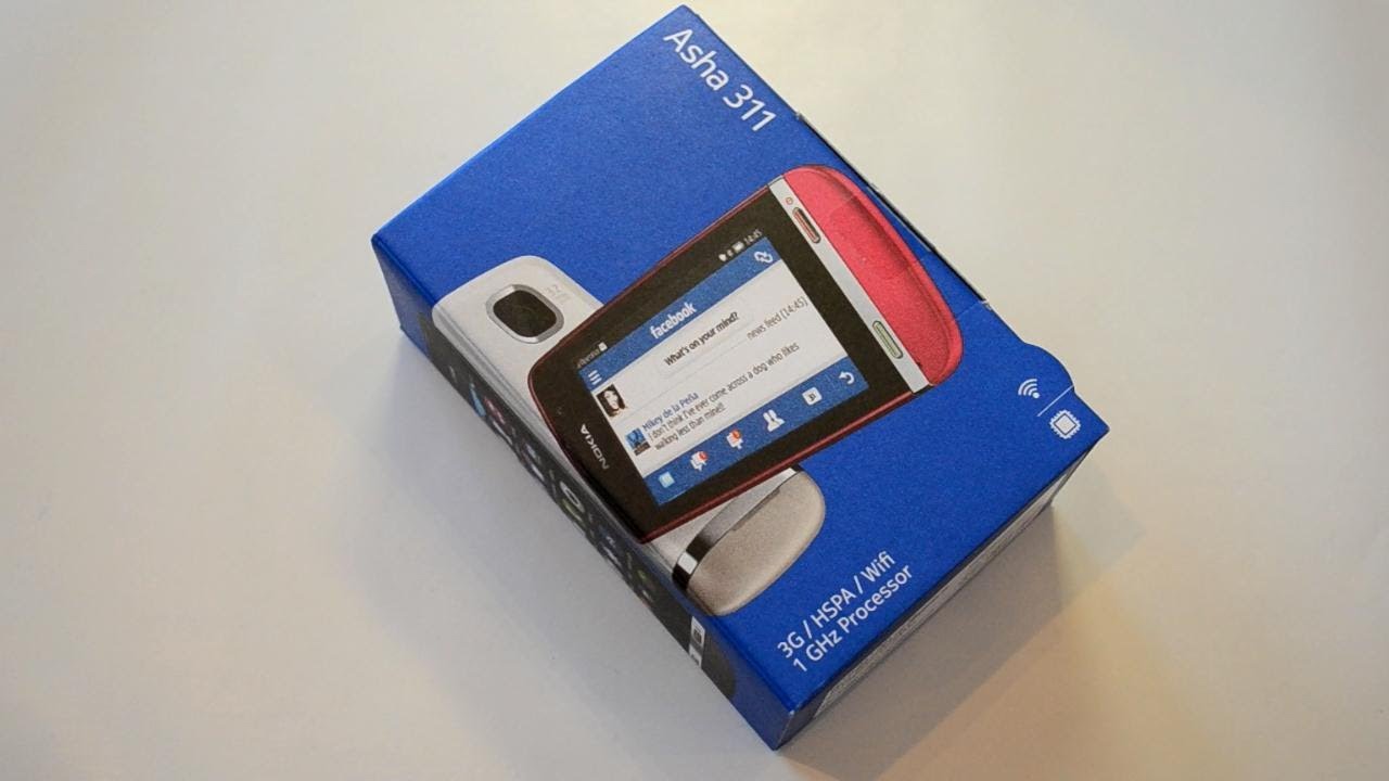 Распаковка Nokia Asha 311 (unboxing)