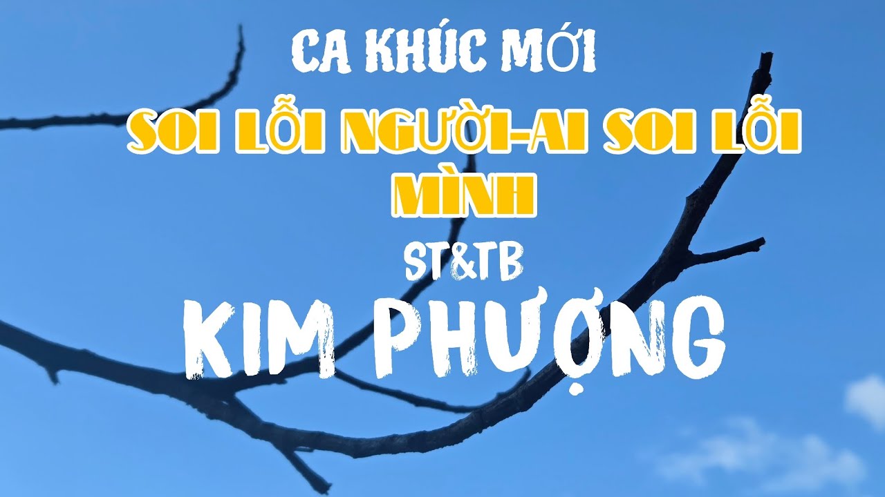 SOI LỖI NGƯỜI-AI SOI LỖI MÌNH /ST&TB -KIM PHƯỢNG/CA KHÚC MỚI 