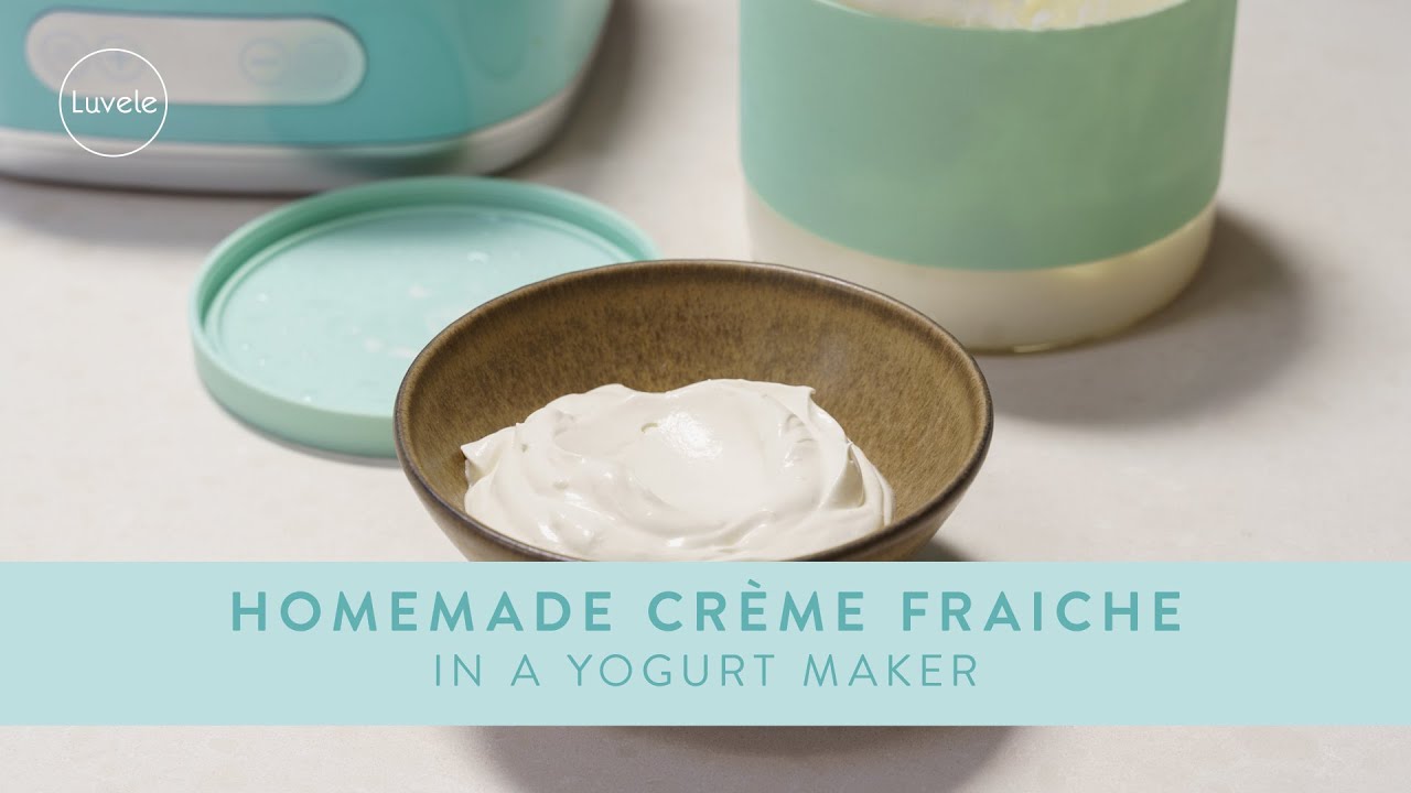 Homemade Creme Fraiche in a Yogurt Maker