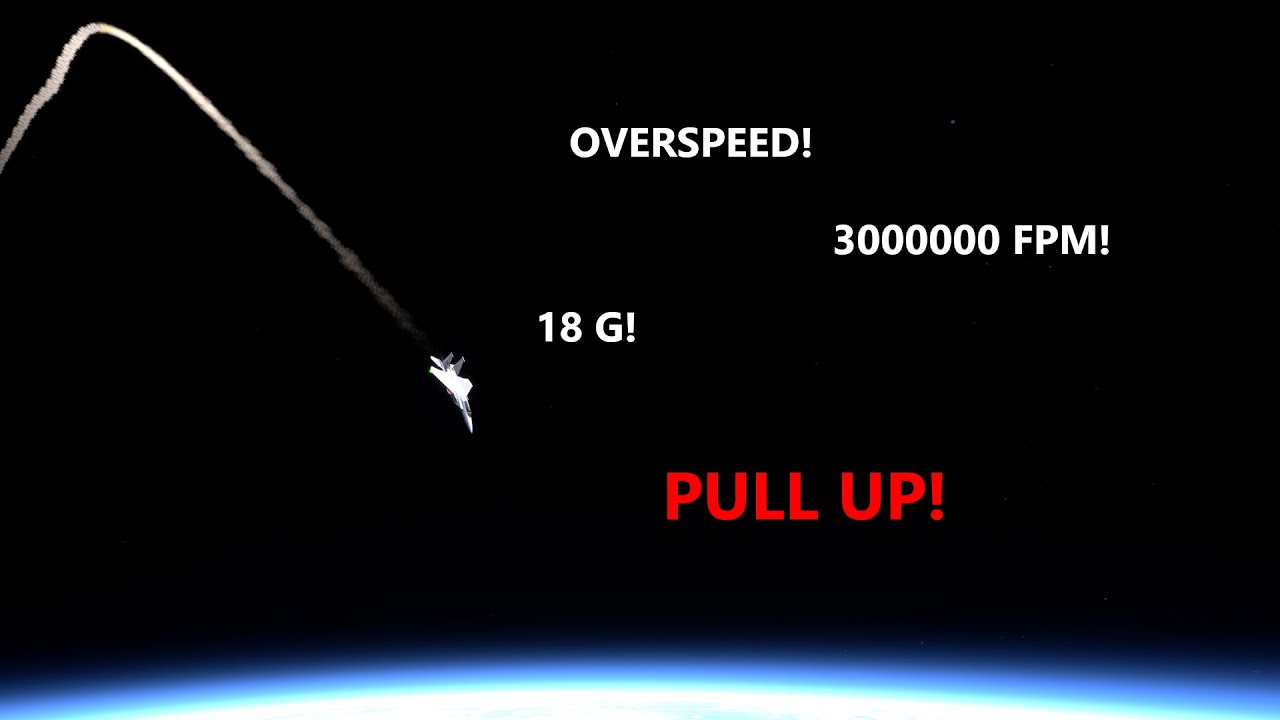 What happens drop a plane from space?