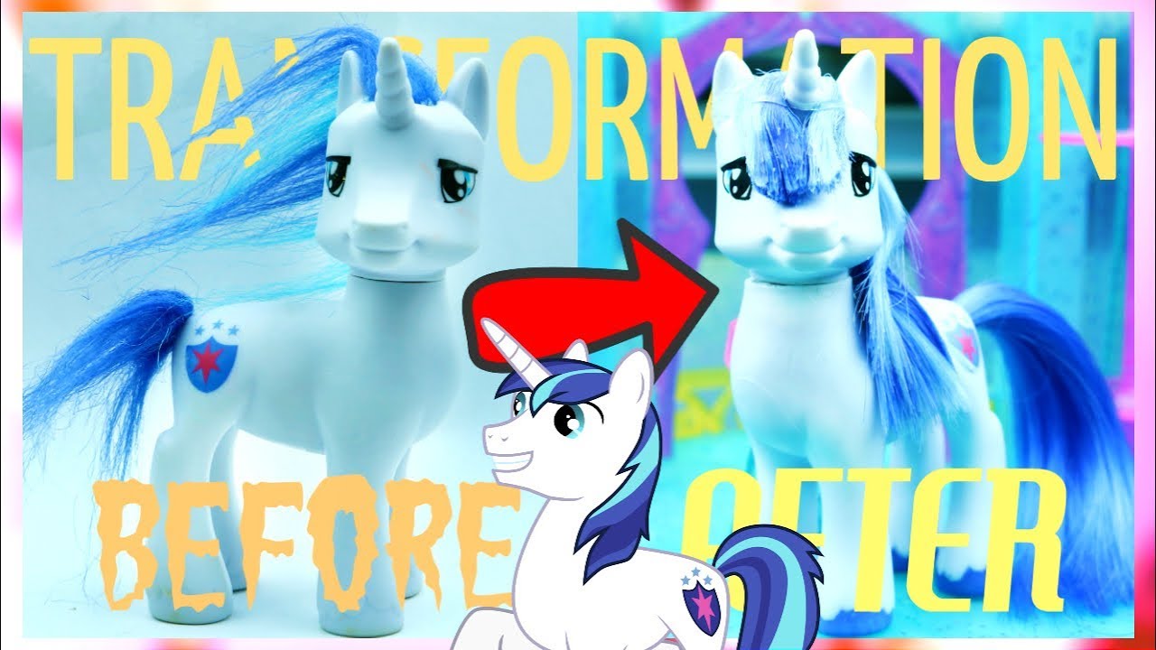 TRANSFORMATION! Shining Armor's Troll to Real Hair! MLP Custom DIY!