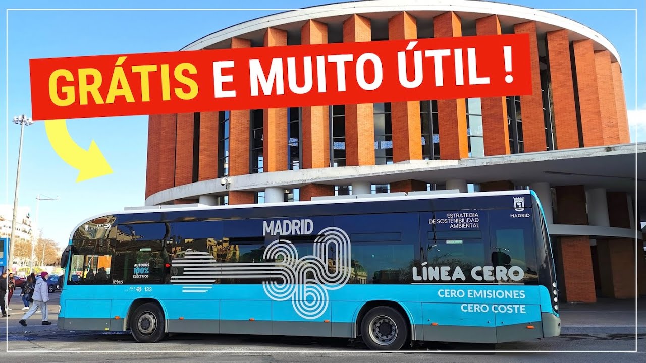 ✅ Linha 001: o ônibus GRATUITO de Madri, explicado 🇪🇸#178