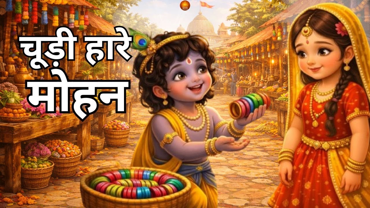 चूड़ी-हारे बन के मोहन | Cinematic राधा-कृष्ण लीला भजन | प्यारा राधा कृष्ण भजन l New 3D Bhajan 2026