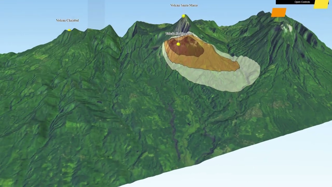 Caída de ceniza del volcán Santiaguito del 23 al 29 de enero del 2026