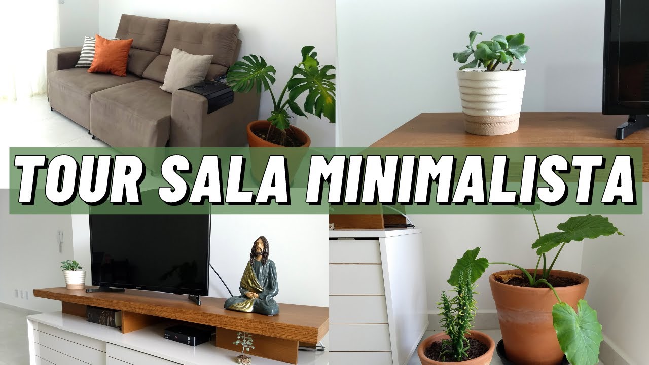 TOUR PELA MINHA SALA MINIMALISTA | CASA MINIMALISTA