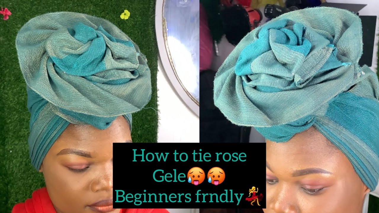 Trending rose gele for beginners n upgrade 🥵💃💃💃 watch nd learn #gele #trend #vlog