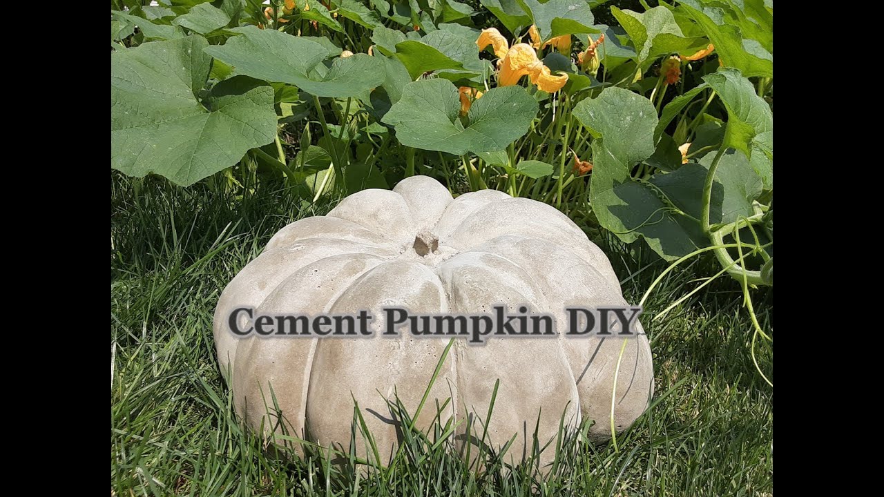 Cement Pumpkin DIY