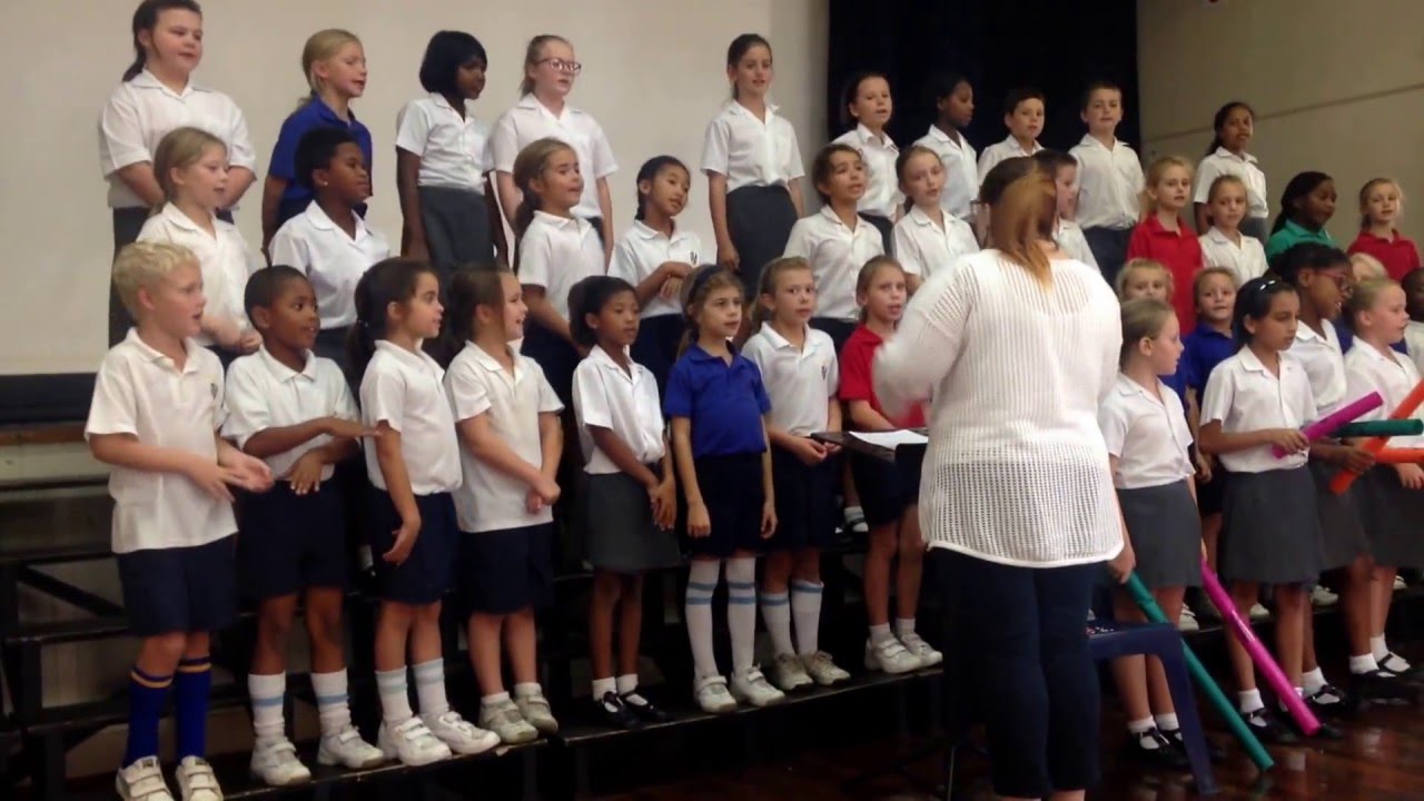 Foundation Phase Choir in rehearsal