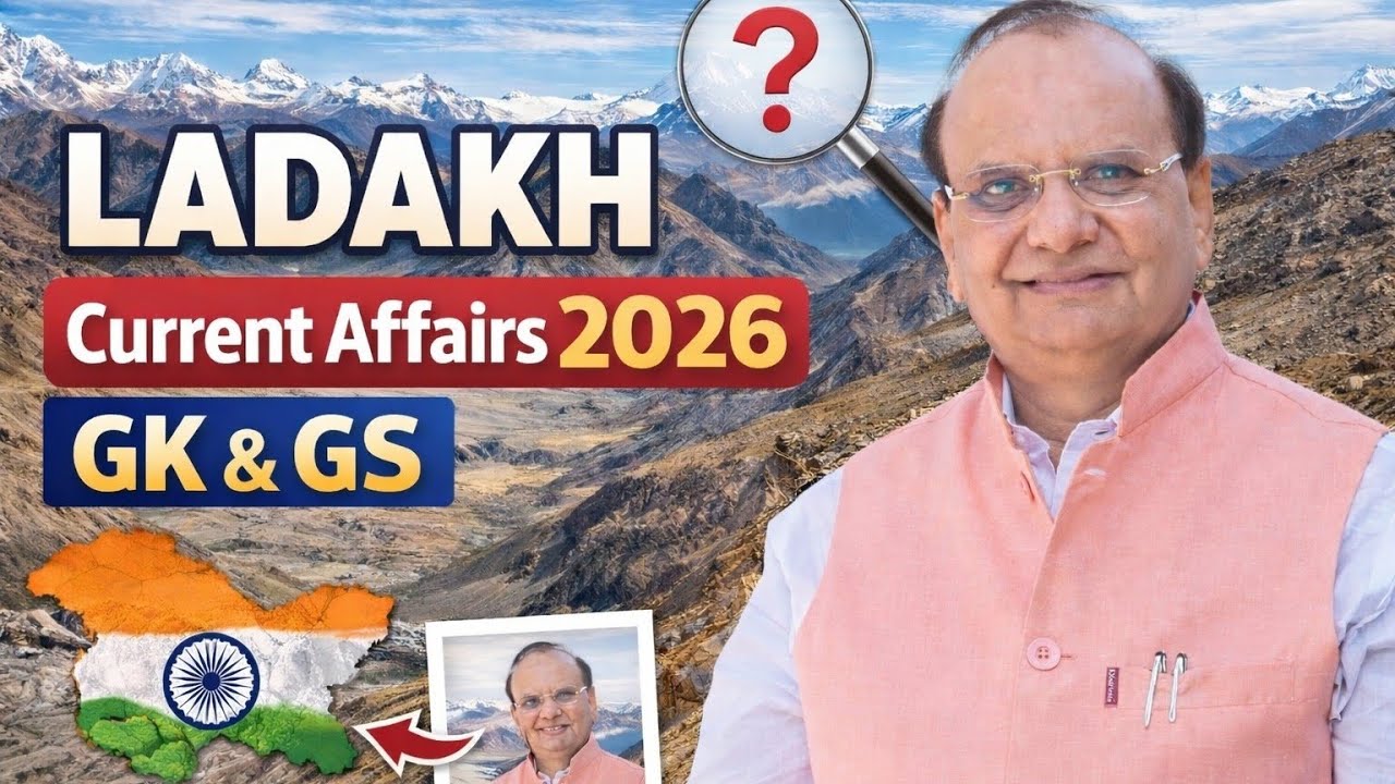 Ladakh Current affairs 2026 || Ladakh GK & GS || PYQ
