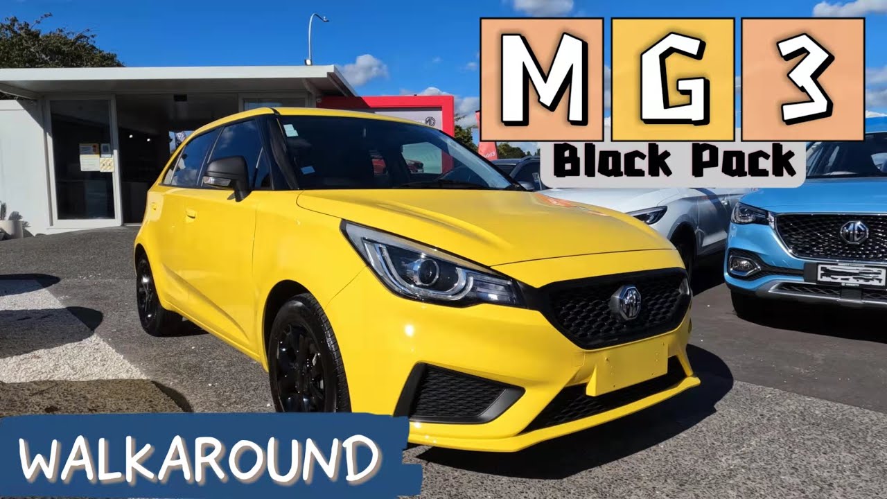 2022 MG3 Core in Tudor Yellow with BlackPack Review Interior, Exterior, Start Up Walkaround 4k