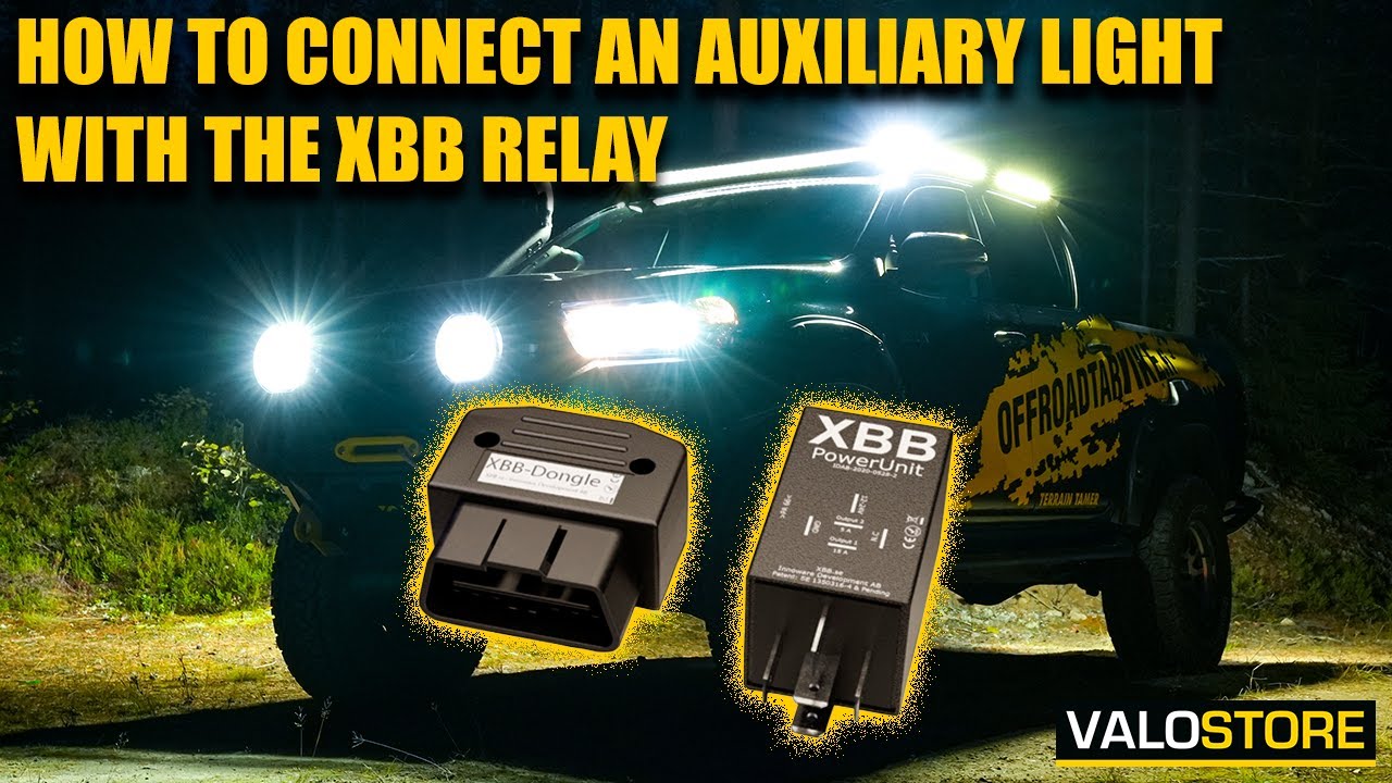 HOW TO CONNECT AN AUXILIARY LIGHT WITH THE XBB RELAY (UNDER 180W LIGHTS) - INSTALLATION VIDEO