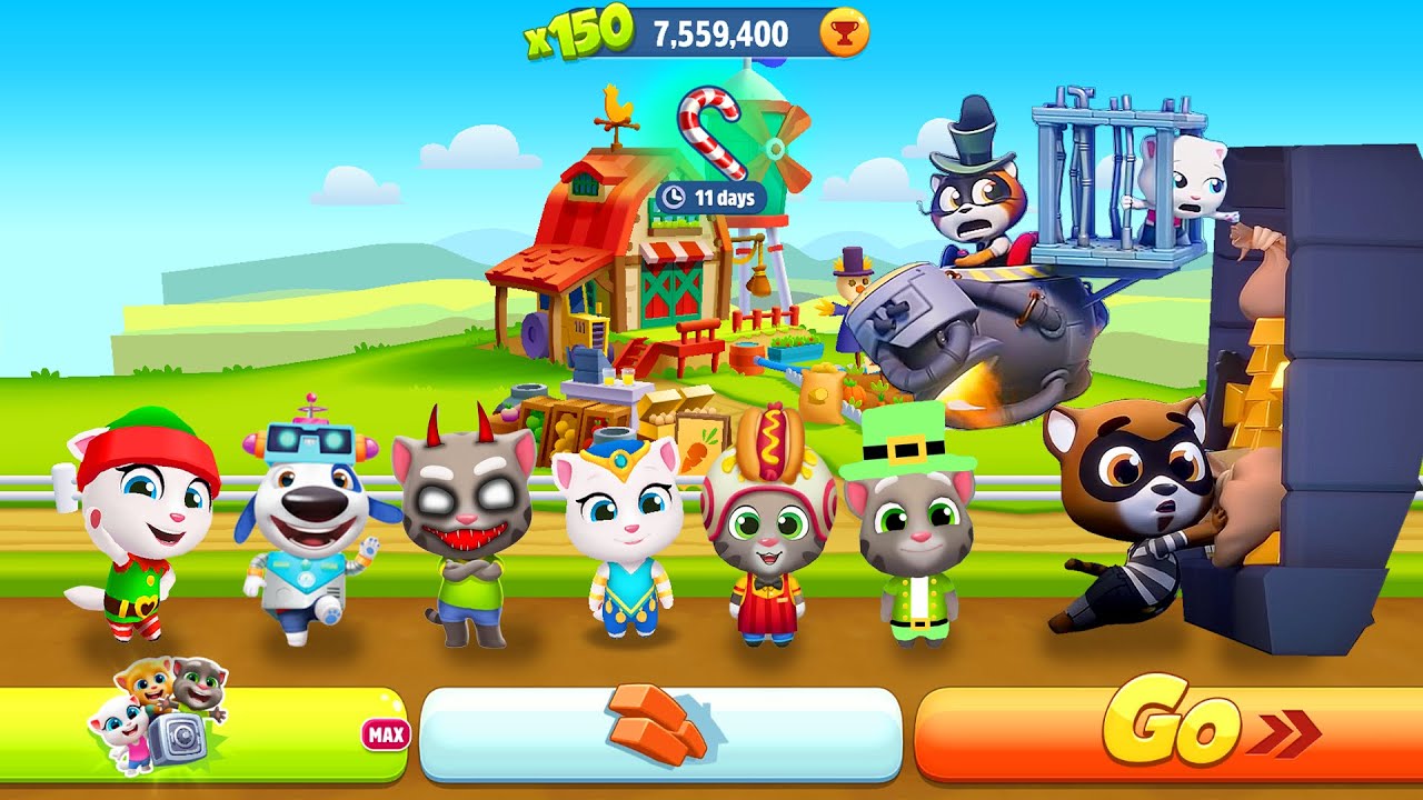 Talking Tom Gold Run New Happy Year  2025 - Complete Daily Missions (Android/iOS) Part 12